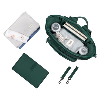 Lionelo - Пеленска чанта за количка CUBE Green Forest