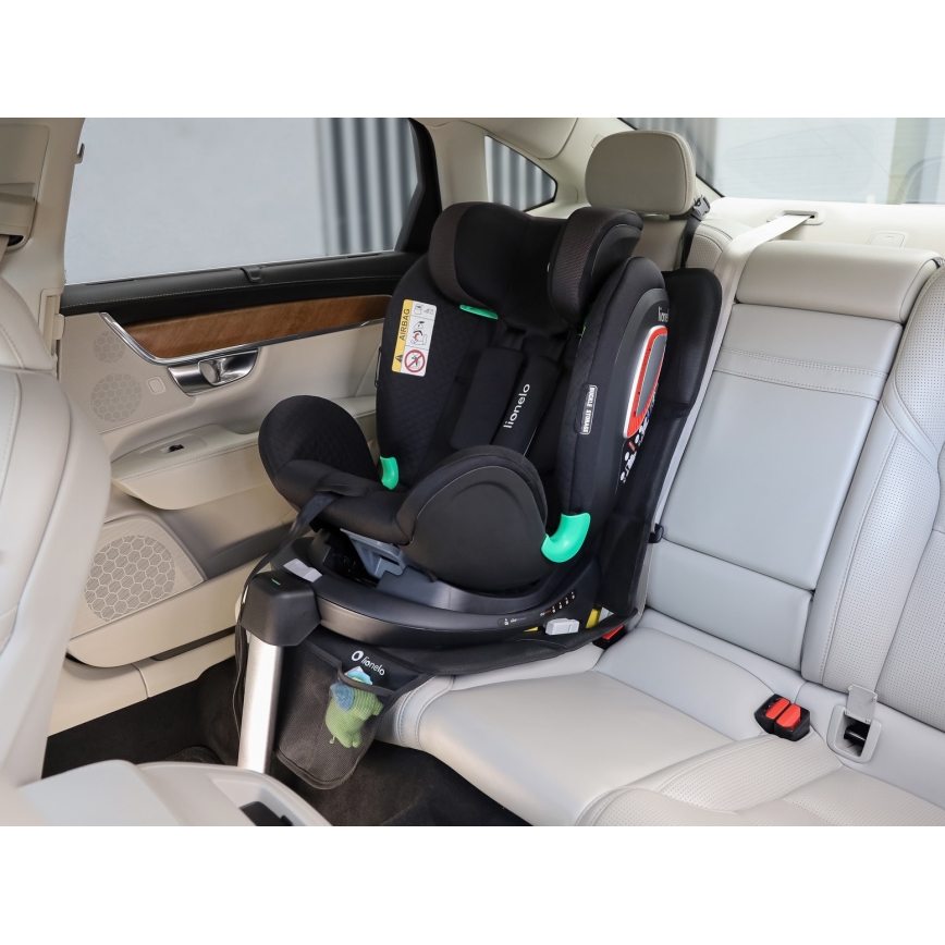 Lionelo - Подложка под детско столче за кола SIKKER Black Carbon