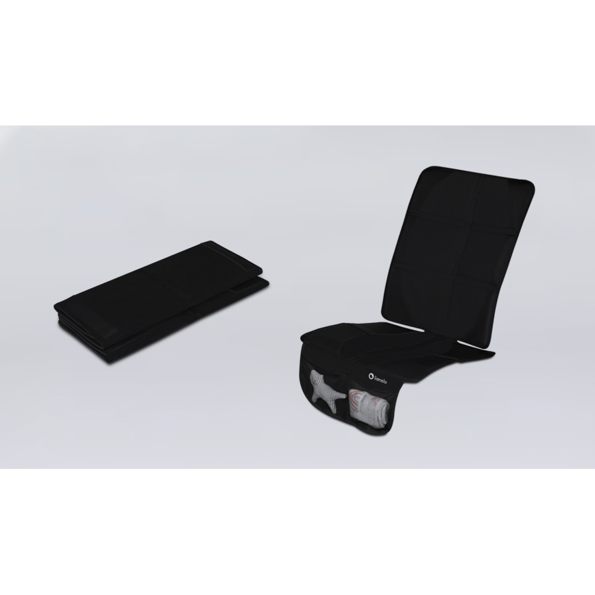 Lionelo - Подложка под детско столче за кола SIKKER Black Carbon