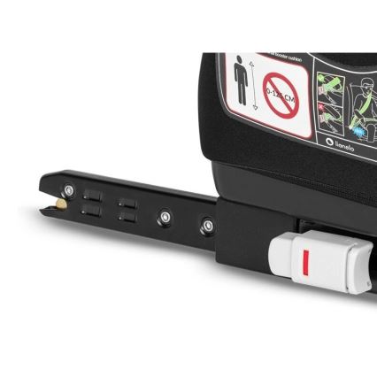 Lionelo - Подсилваща седалка за кола LUUK FIX i-Size 125-150 см черен/сив