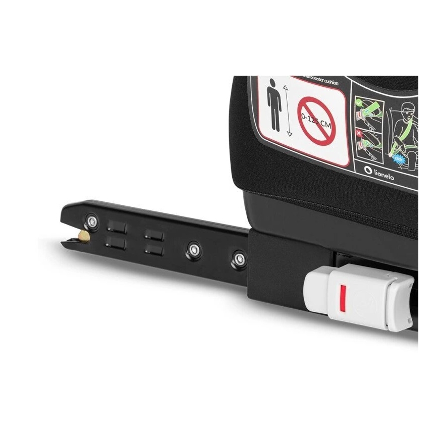 Lionelo - Подсилваща седалка за кола LUUK FIX i-Size 125-150 см черен/сив