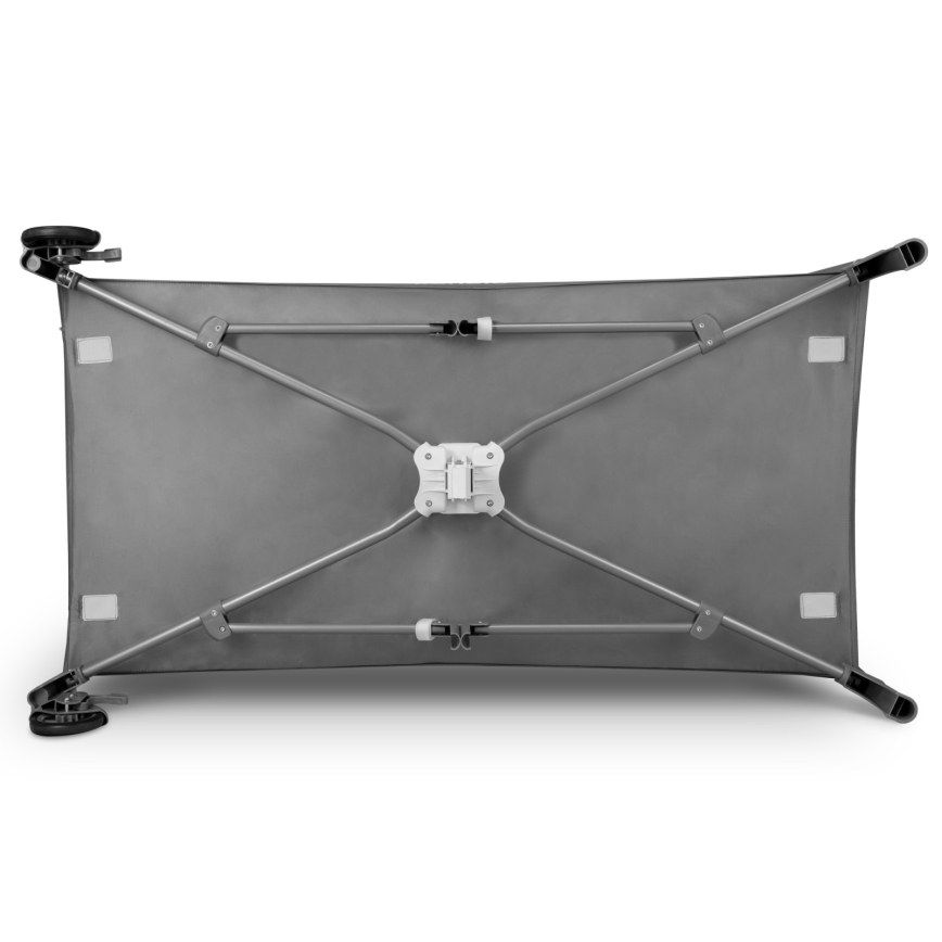 Lionelo - Портативна кошара FLOWER, сив в скандинавски стил