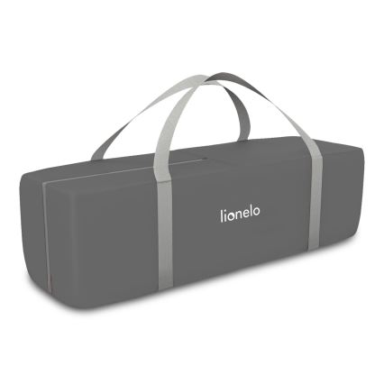 Lionelo - Портативна кошара FLOWER, сив в скандинавски стил
