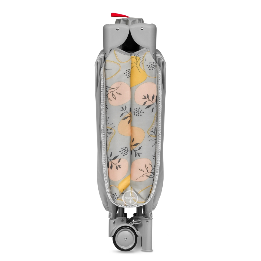 Lionelo - Портативно креватче STEFI PLUS, розово/жълто