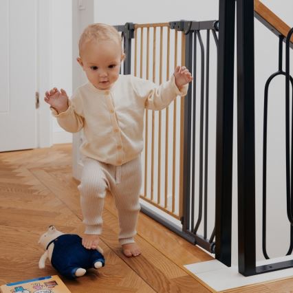 Lionelo - Предпазна бариера TRUUS SLIM черна/бежова