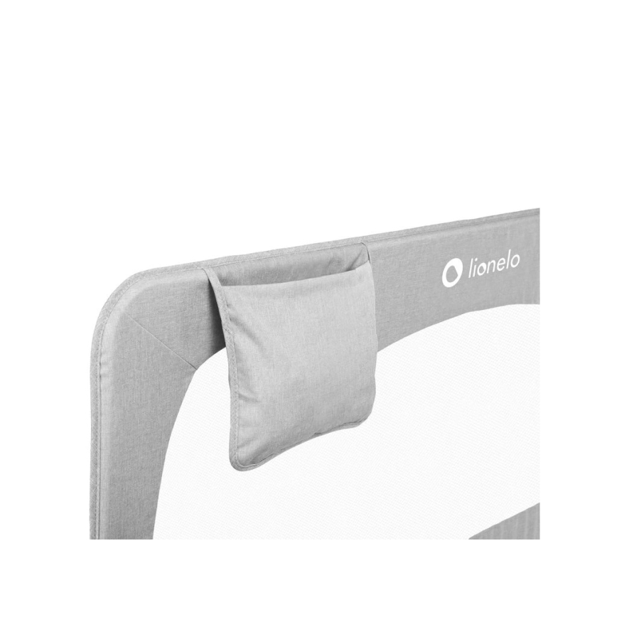 Lionelo - Предпазна бариера за легло HANNA сив меланж