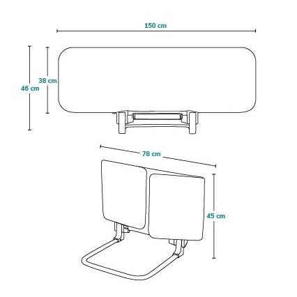 Lionelo - Предпазна ограда за легло LORA XL, сива
