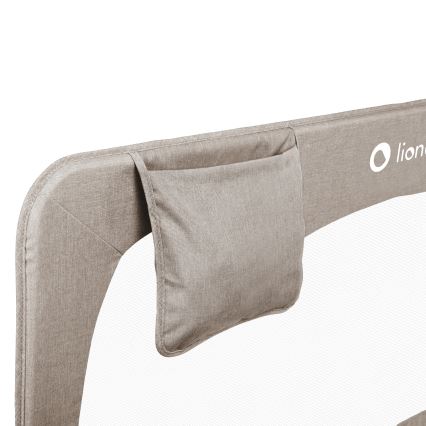 Lionelo - Предпазна преграда за легло HANNA, бежово меланж