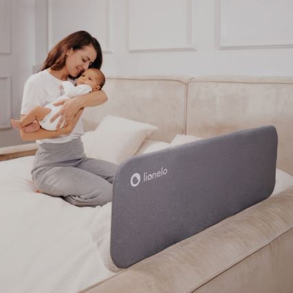 Lionelo - Предпазна решетка за легло LORA тъмносива
