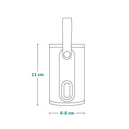 Lionelo - Преносим акумулаторен подгрявач за бебешки шишета THERMUP GO 18W/5V сив/сребрист