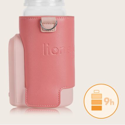 Lionelo - Преносим нагревател за шишета с презареждаща се батерия THERMUP GO EVO 18W/5V розов