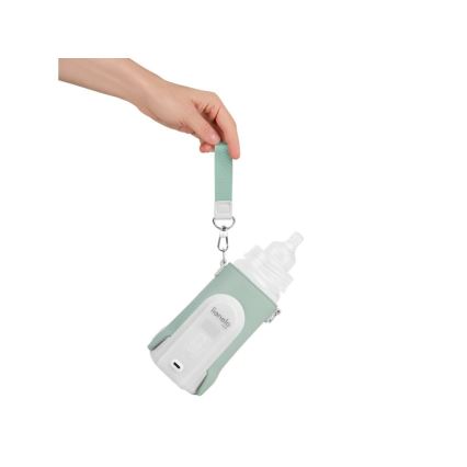 Lionelo - Преносим нагревател за шишета с презареждаща се батерия THERMUP GO EVO 18W/5V зелен/бял