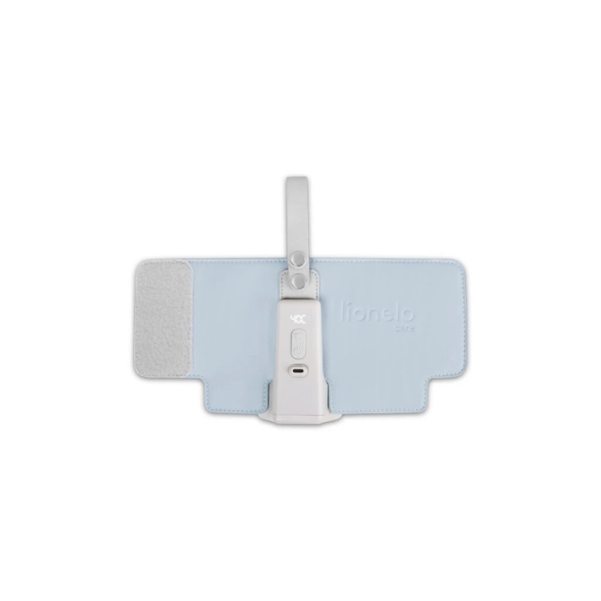 Lionelo - Преносим нагревател за шишета с презареждаща се батерия THERMUP GO PLUS 10W/5V син/сив