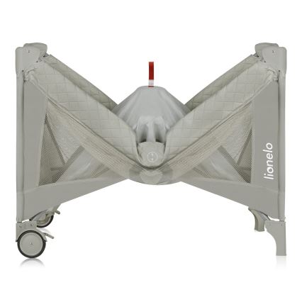 Lionelo - Преносима бебешка кошара FLOWER Капучино