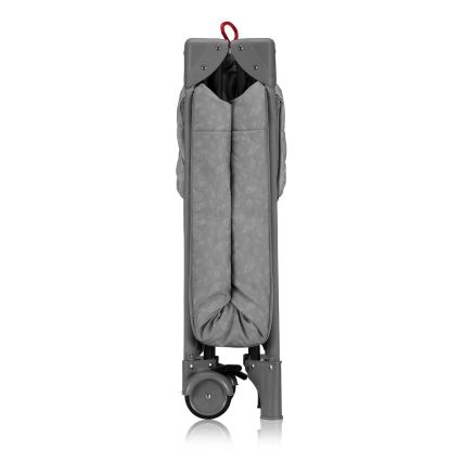 Lionelo - Преносима бебешка кошара JASMIN EASY FOLD Grey Stone