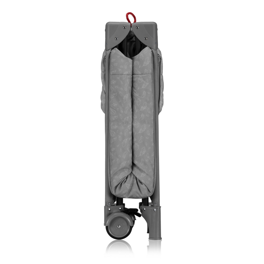 Lionelo - Преносима бебешка кошара JASMIN EASY FOLD Grey Stone