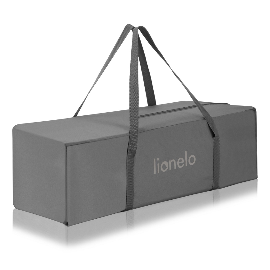 Lionelo - Преносима бебешка кошара JASMIN EASY FOLD Grey Stone