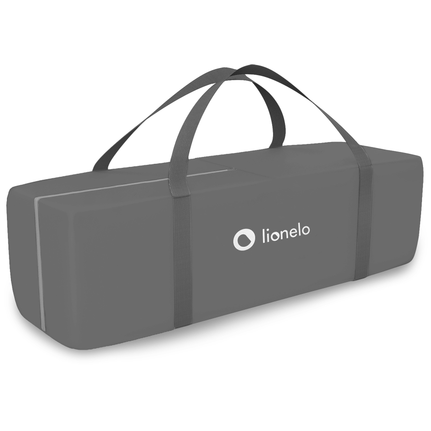 Lionelo - Преносима бебешка кошара STEFI PLUS сиво/бяло