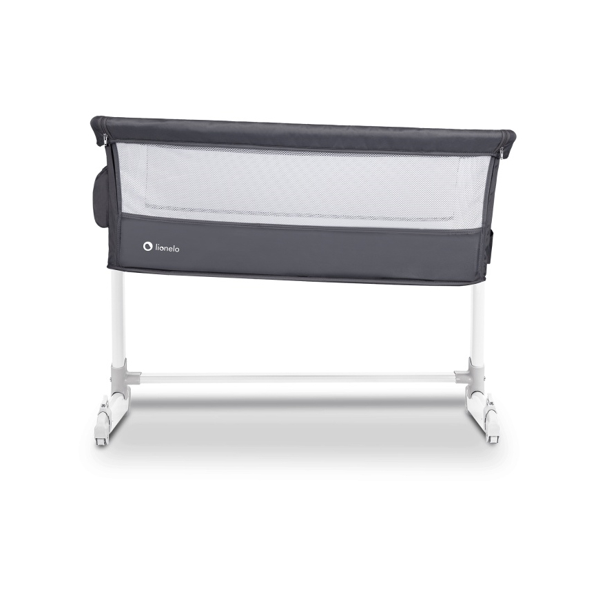 Lionelo - Преносима бебешка кошара THEO тъмносива