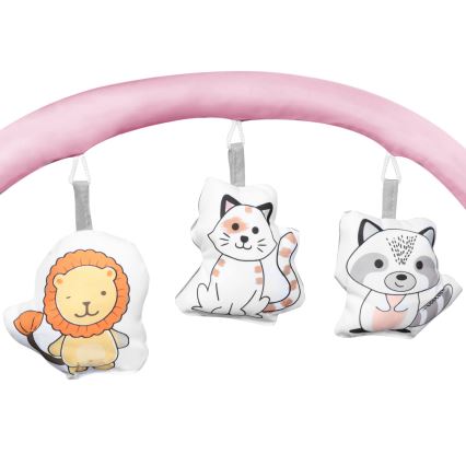 Lionelo - Преносима кошара FLOWER Flamingo