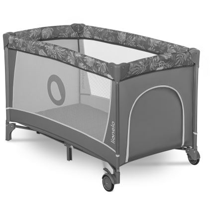 Lionelo - Преносима кошара FLOWER Grey Stone