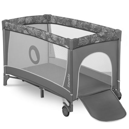 Lionelo - Преносима кошара FLOWER Grey Stone