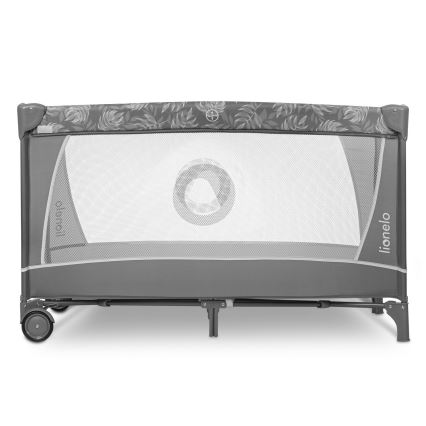 Lionelo - Преносима кошара FLOWER Grey Stone