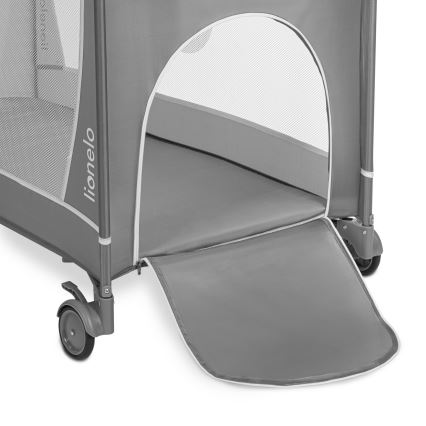 Lionelo - Преносима кошара FLOWER Grey Stone