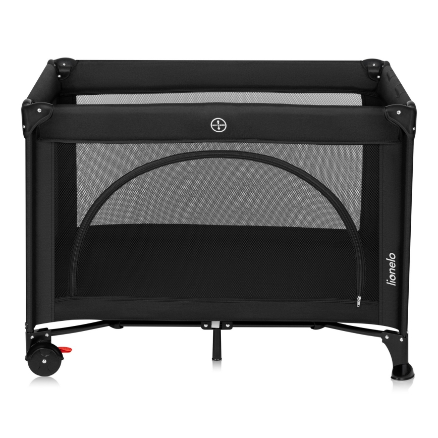 Lionelo - Преносима кошара LAURA Черен карбон