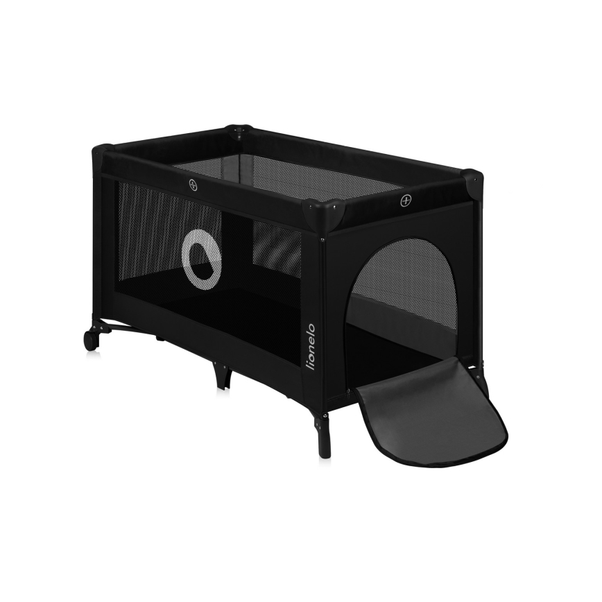 Lionelo - Преносима кошара STEFI Black Carbon