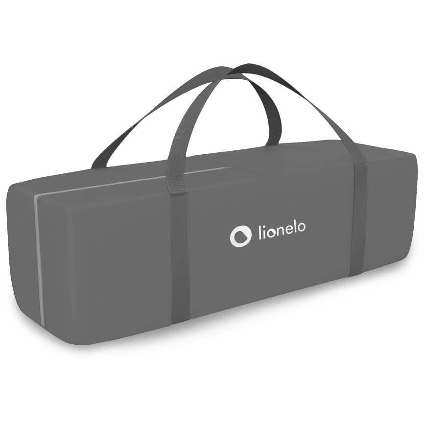 Lionelo - Преносимо бебешко креватче STEFI PLUS сиво/многоцветно