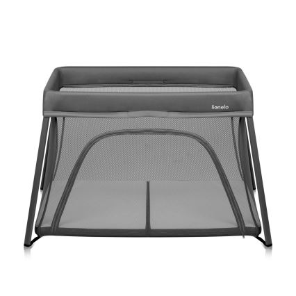 Lionelo - Преносимо бебешко креватче 3 в 1 ALICE Grey