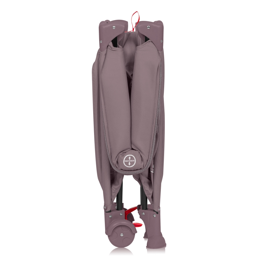 Lionelo - Преносимо бебешко креватче LAURA, розов нюд