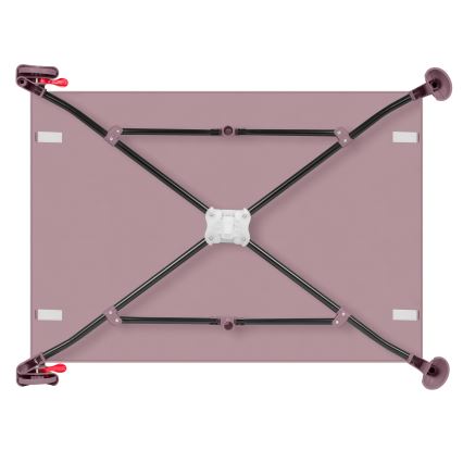 Lionelo - Преносимо бебешко креватче LAURA, розов нюд