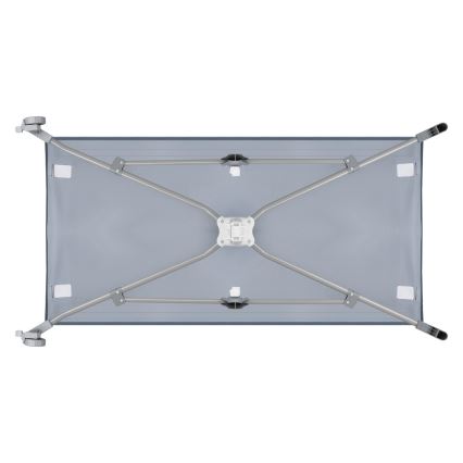 Lionelo - Преносимо бебешко креватче STEFI синьо-сиво