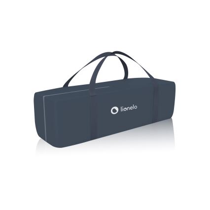 Lionelo - Преносимо бебешко креватче STEFI синьо-сиво