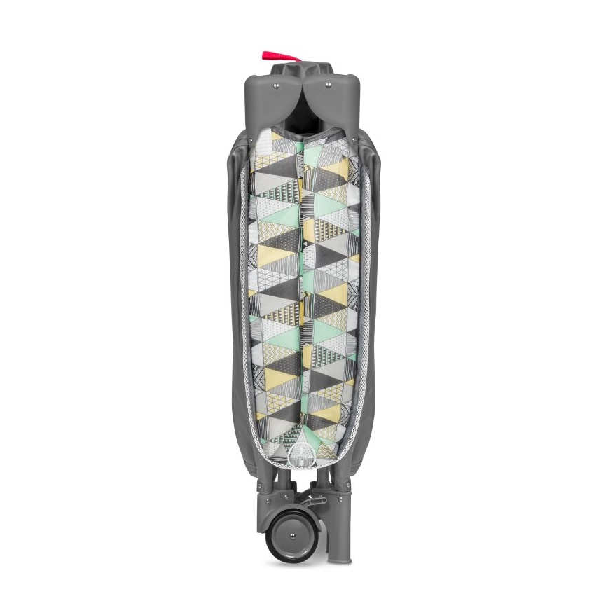 Lionelo - Преносимо бебешко креватче SVEN PLUS, сиво/жълто