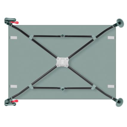 Lionelo - Преносимо креватче LAURA, шалфейово зелено