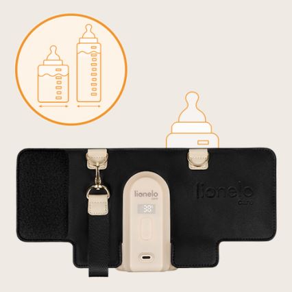 Lionelo - Презареждаем подгряващ уред за шишета THERMUP GO EVO 18W/5V, черно/бежово