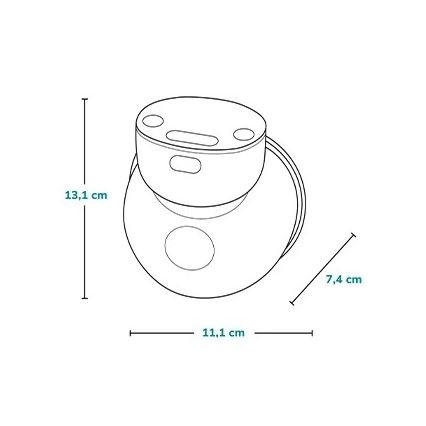 Lionelo - Презареждаема електрическа помпа за кърма FIDI FREE SIMPLE 5V 1000 mAh 180 мл