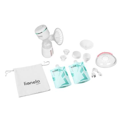 Lionelo - Електрическа презареждаема помпа за кърма FIDI PLUS 5V 1200 mAh 180 ml