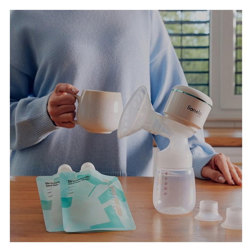 Lionelo - Електрическа презареждаема помпа за кърма FIDI PLUS 5V 1200 mAh 180 ml