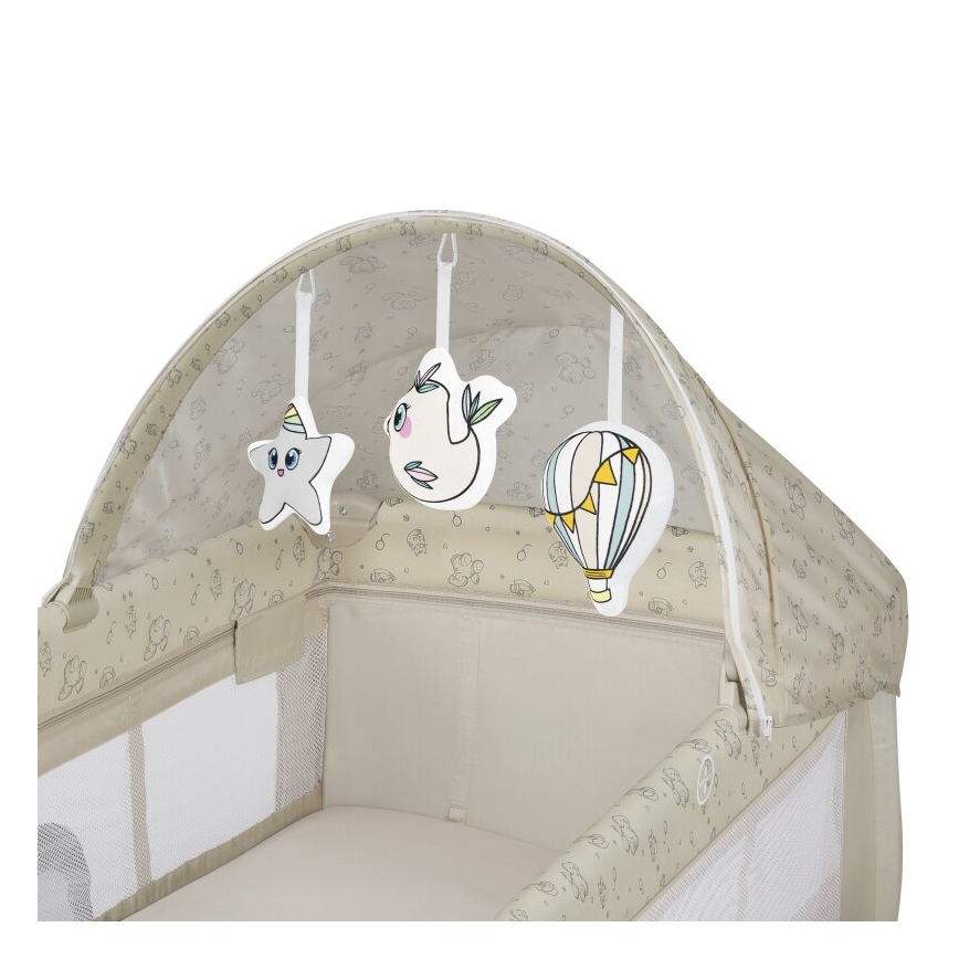 Lionelo - Пътна кошара SVEN PLUS бежова