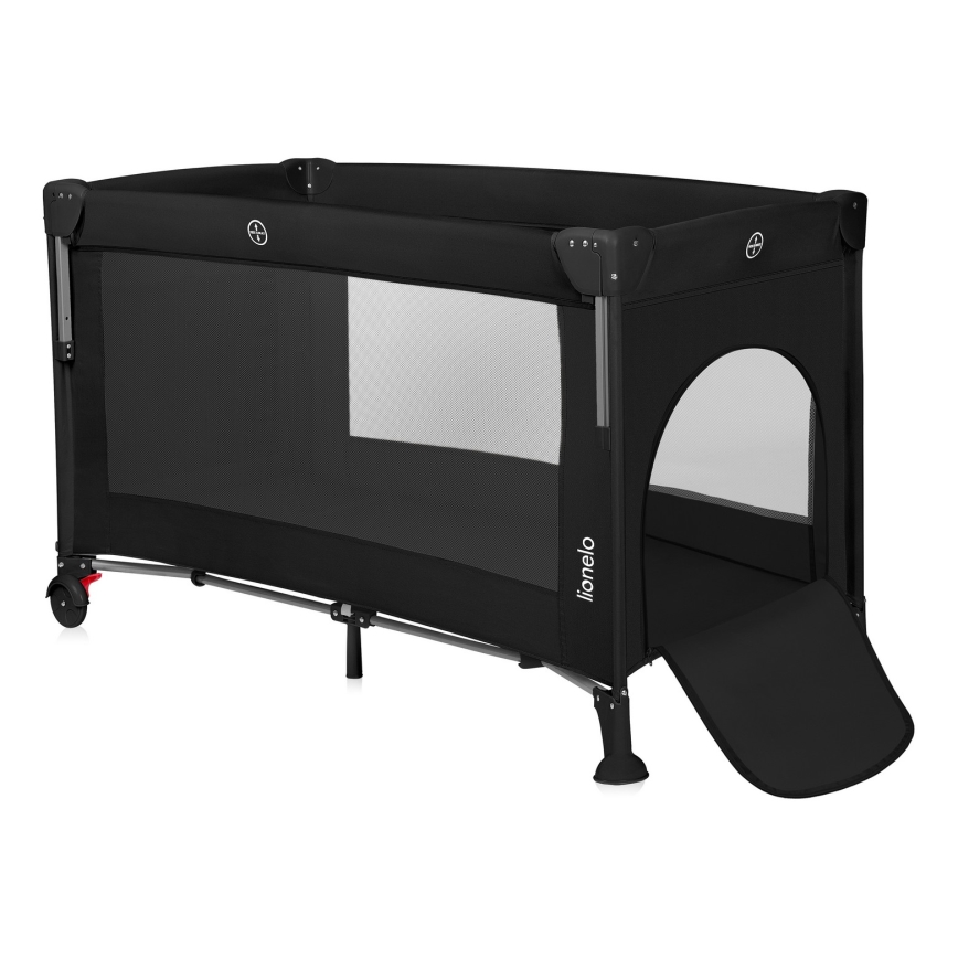 Lionelo - Пътна кошара 3 в 1 ELLEN Black Carbon