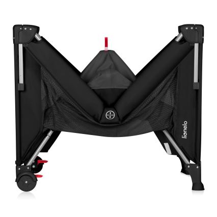 Lionelo - Пътна кошара 3 в 1 ELLEN Black Carbon
