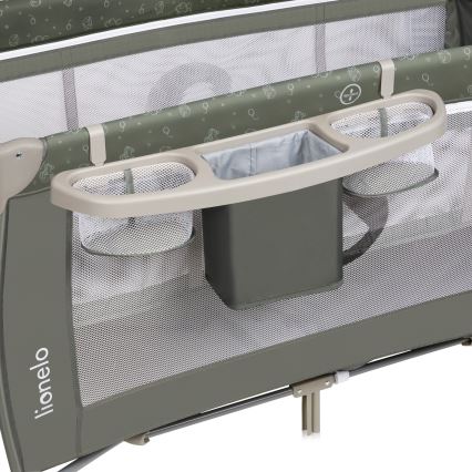 Lionelo - Пътна кошара SVEN PLUS, бежово-оливкова