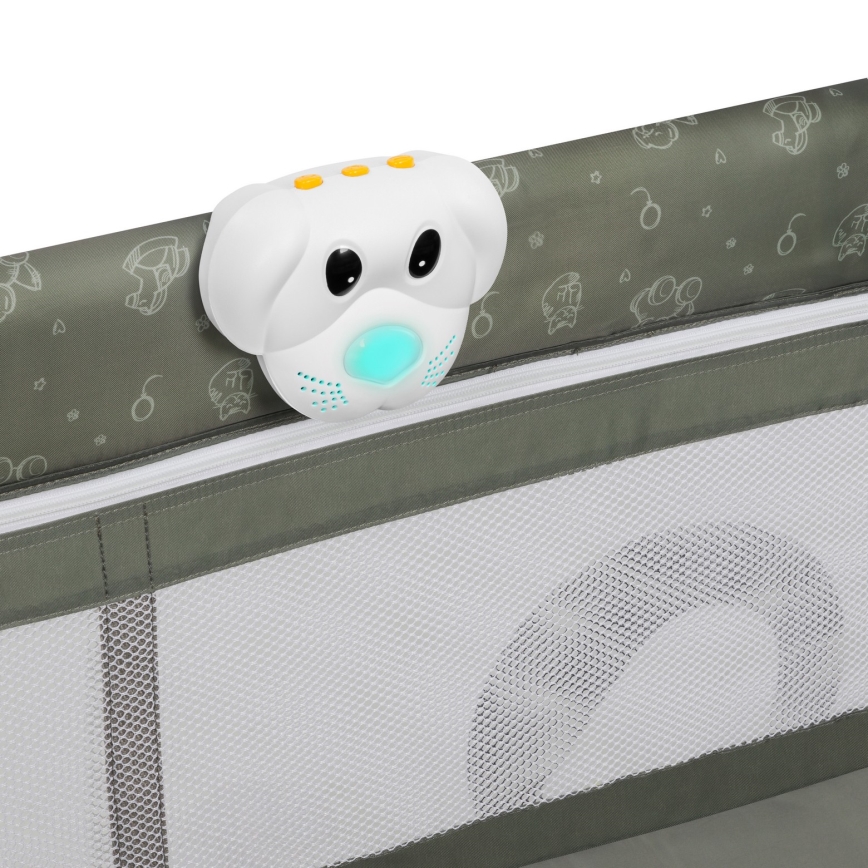 Lionelo - Пътна кошара SVEN PLUS, бежово-оливкова