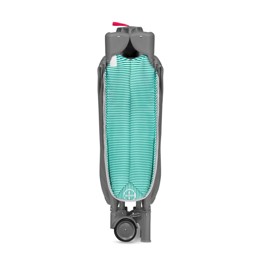 Lionelo - пътна кошара SVEN PLUS сива/тюркоазова