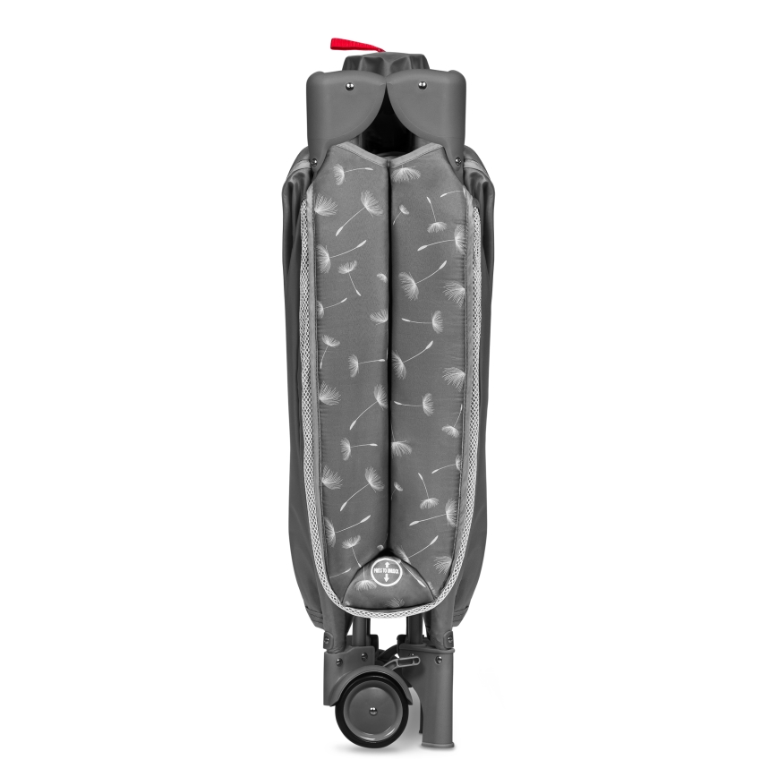 Lionelo - Пътно бебешко креватче STEFI PLUS сиво/бяло