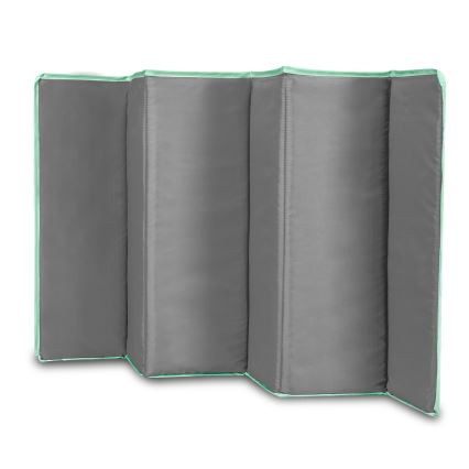 Lionelo - Пътуващо бебешко креватче FLOWER Тюркоаз